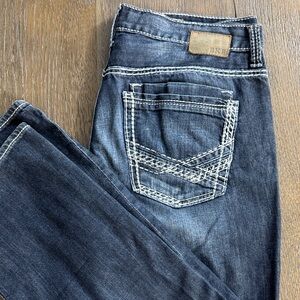 BKE™️ 'CARTER' Men's Sz 34x28 Stretch Straight Dark Blue Denim Jeans